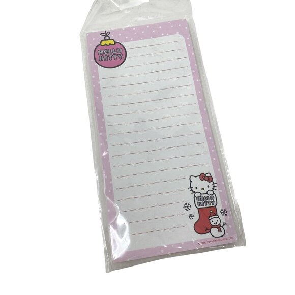Sanrio Hello Kitty Winter Holiday Christmas Magnetic List Pad 60 Lined Sheets - Picture 1 of 6